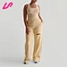 ribbed square neck tank